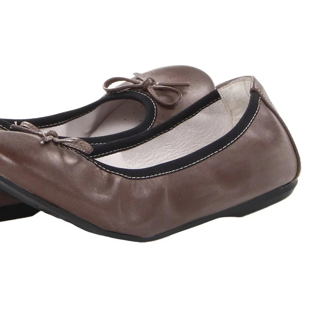 Primigi Kids Size 34 Veridiana Gray Ballet Flat Shoes
